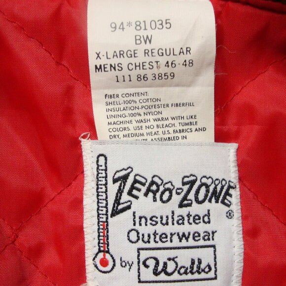 VTG Walls Zero Zone Insulated Coveralls XL Regular Brown - Picture 12 of 12